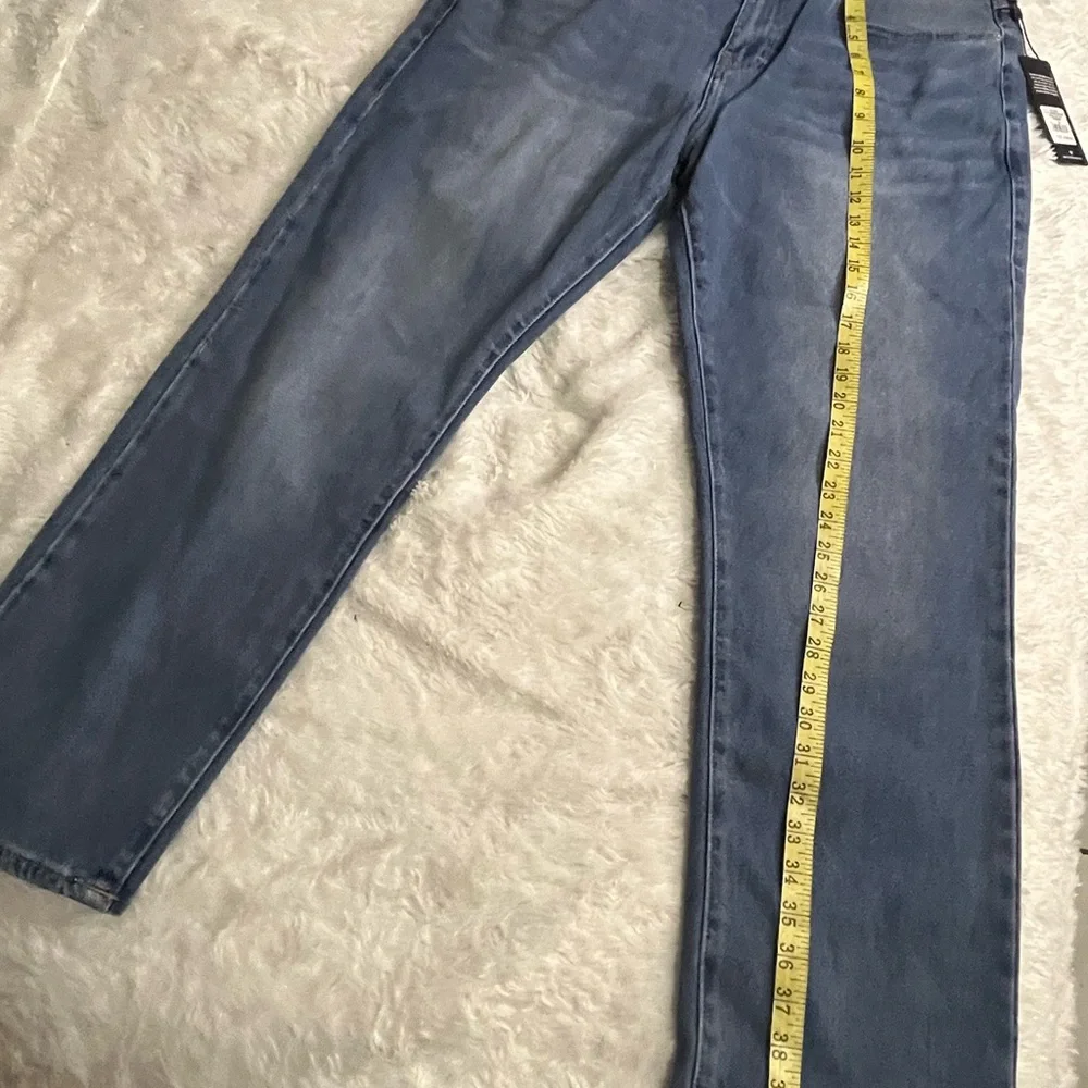 TRUE RELIGION Ricky Relaxed straight big T flap Medium Fresh Wash Jeans Size 34